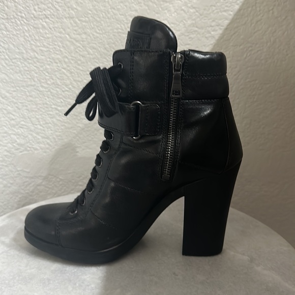 Prada Leather Ankle Laced Booties - Picture 2 of 5